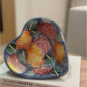 Italian made Heart-Shaped Ceramic dish